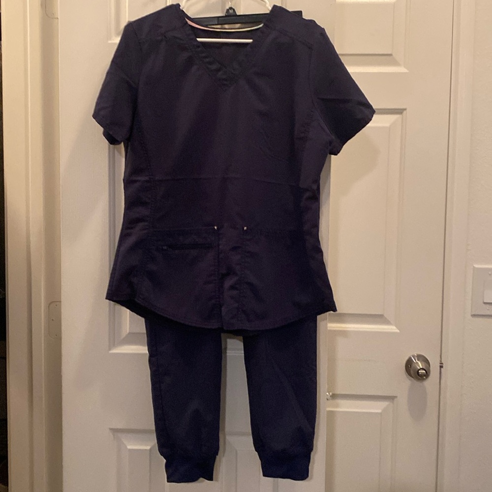 Scrub set navy blue